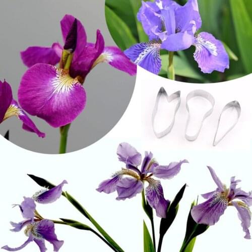 Iris Petals Stainless Stell Cookie Cutter Pastry & Biscuit Baking Cutter Cake Decoration Tools Cupcake Mold Fondant Tools