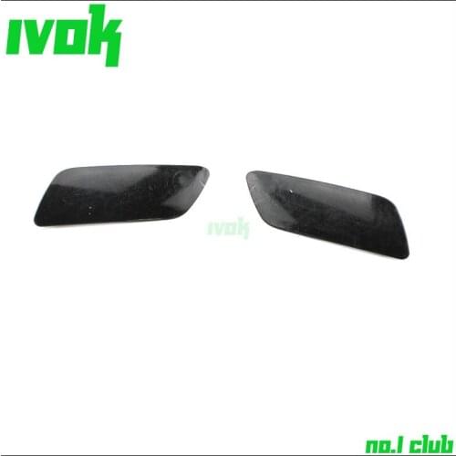 Left&Right headlight Washer Cover jet For Audi A6 C6 10-13 4F0955275B 4F0955276B