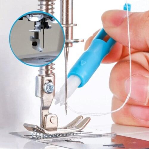Sewing Machine Needle Threader Stitch Insertion Tool Automatic Threader Quick Sewing Threader Needle Changer Hold Needles Firmly