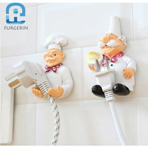 FURGERIN Wall Hook Key Holders Home Cable Hanger wall hooks decorative Room Accessories home organizer towel hook Kitchen