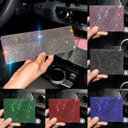 New Glitter Auto Drivers License Crystal PU Cover For Car Driving Documents Card Credit Holder Diamond Driver Key Case