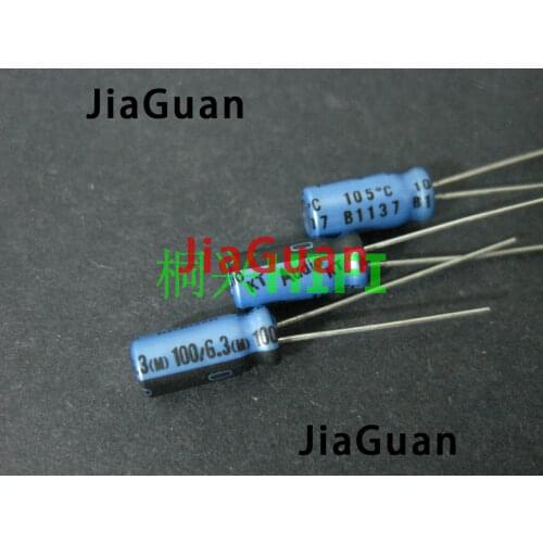 50pcs Genuine NICHICON KT 6.3V100UF 5X11MM Audio Electrolytic capacitor blue kt 100uF/6.3v hot sale 6.3v 100uf