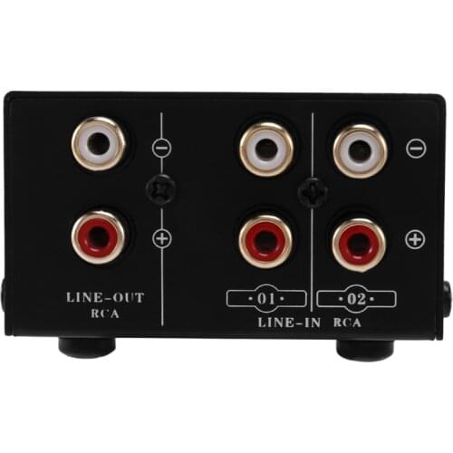 Retail 2 in 1 Out or 1 in 2 Out Audio Source Signal Selector, Switcher, Speaker, Audio Source, Switcher, RCA Interface, Lossess