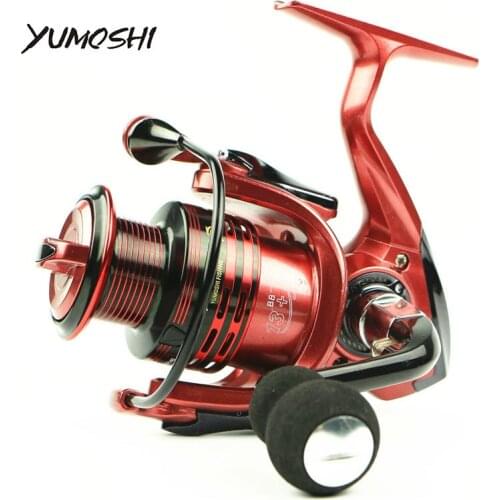 Yumoshi Fishing Reels XF1000-7000 Wire Cup 14 BB 4.7:1 Gear Ratio Antiskid Rocker Arm Spinning Wheel Sea Fishing Tackle Pesca