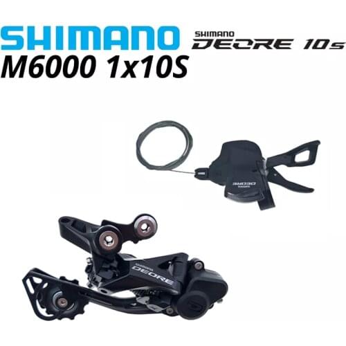 Shimano Deore M6000 1x10S MTB bike Derailleurs Groupset SL-M6000 right Shifter Lever RD-M6000 Rear bicycle switch