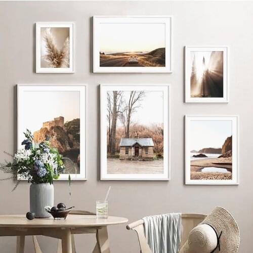 Scandinavian Natural Landscape Canvas Poster Forest Grass Art Print Modern Painting Wall Pictures for Living Room Home Decor