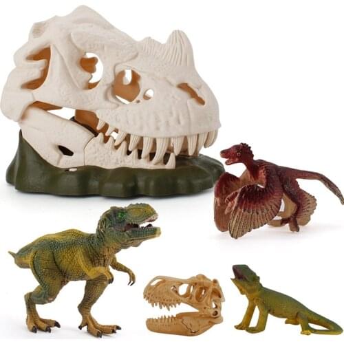 Dinosaur Skeleton Spray Tyrannosaurus with Light Sound Park Dinosaur Bone Scene Decoration for KIds Educational Toy