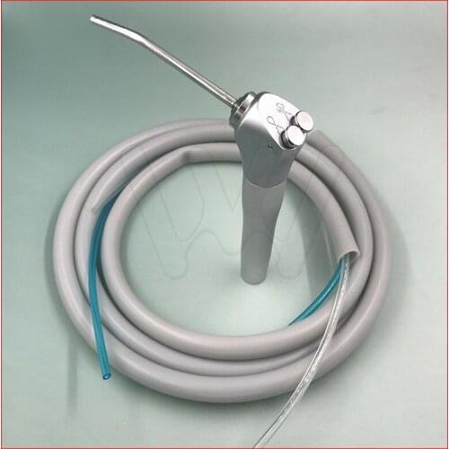 Dental Air Water 3-Way Syringe Triple Spray&2pc Nozzle Tip&Tubing/Tube Pipe Hose