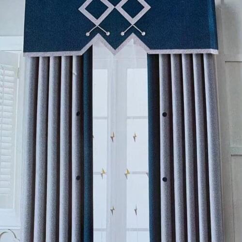 Blackout Curtain Left and Right Biparting Open General Pleat Home Living Room Decoration Full Light Shading