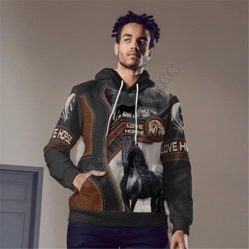 Love Horse 3D Printed Hoodies Funny Pullover Men For Women Funny Sweatshirts Animal Sweater Drop Shipping Style-4