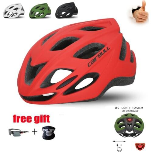CAIRBULL Bicycle LED Light Helmet MTB Riding Cycling Helmet large Mountain Road Bike Helmet Sport Safe Hat For Man