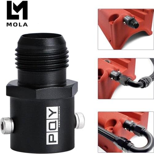 Breather Fitting Adapter 19mm AN10 Valve Cover Vent Outlet K-Swap For Honda Civic Acura Rsx Tsx K20 K24 Aluminium Oil Catch Can