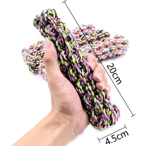 Dog Rope Toy 20CM High Quality Pet Toys Molar Teeth Cleaning Bite Resistant Stick Ropes For Cat Puppy Small Dogs Product