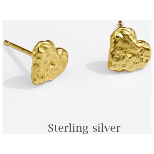 Sole Memory Cute Shiny Heart 925 Sterling Silver Fashion Female Stud Earrings SEA815