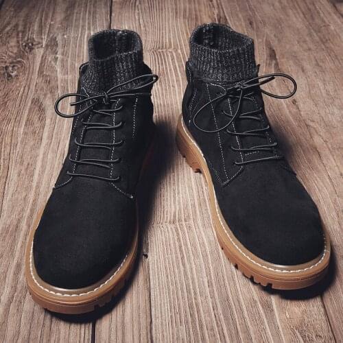 Ankle Winter mens boty stylish home cowboy chelsea boots sneakers dress coturno top men casual mens footwear leather man for