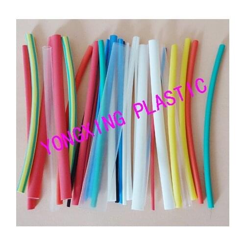 128pcs1.0/1.5/2.0/2.5/3.5/5.0/7.0/10.0mm heat shrink tubing red yellow blue green black white