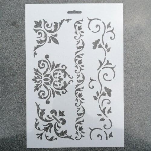 1pc Size A4 DIY Layering Stencils Wall Painting Scrapbook Coloring Embossing Album Decorative Template