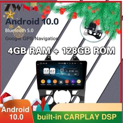 4G128G Android 10.0 screen Car Multimedia DVD Player for Peugeot PG 3008 2013-2020 BT WiFi GPS Navi Auto Radio Stereo Head unit