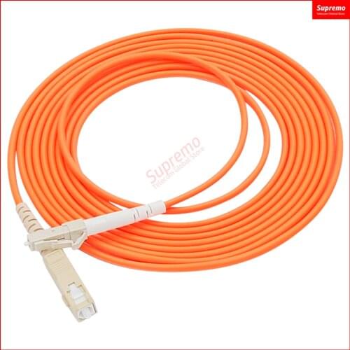 5pcs/lot SC/UPC-LC/UPC Simplex,Diameter3.0mm OM1 Multimode Fiber Optic Patch Cord,Length 1M 2M 3M 5M 10M or Accept customization