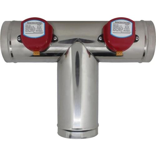 AC 220v AC110V DC12V DC24V stainless steel motorized ventilation register motorized valve Air Duct Valve OD51mm-150mm T type