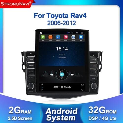 Tesla Screen DSP Car Multimedia Player Android 2 Din DVD GPS Navigation For Toyota RAV4 Rav 4 2007-2011 Radio Stereo WIFI BT 4G