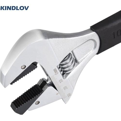 KINDLOV Adjustable Wrench Large Opening Wrench Universal Spanner Multi-function Repair Tools For Water Pipe Screw Nut Bathroom