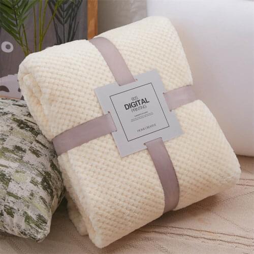 Home Plush Winter Warm Recliner Divan Blankets Bedspread Women Manta Hotel Restaurant Plaids