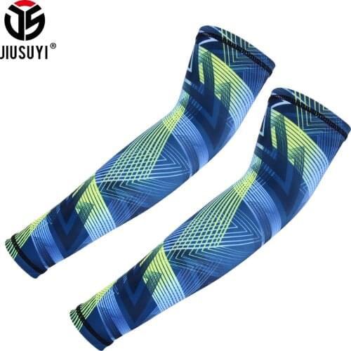 Breathable Cycling Arm Sleeves Summer Sun Protection Cuff Outdoor Running Fishing Ice Cooling Cover Elastic Sports Arm Warmer