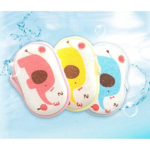 NEW 3PCS Ecological Super Soft Baby Bath Sponge Baby Bath Brush Lovely Elephant Sponge For Bath Baby Sponge BJ112001
