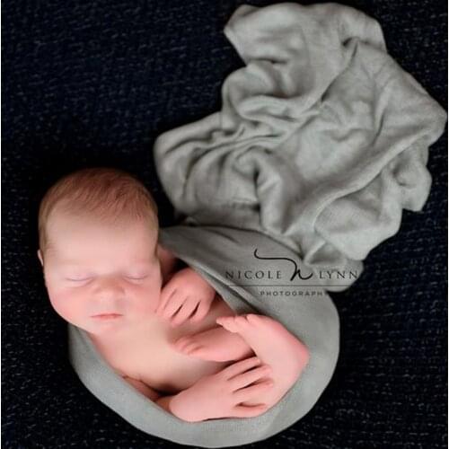 Newborn baby stretch knit wrap Baby Jersey wrap Newborn swaddle blanket photography props