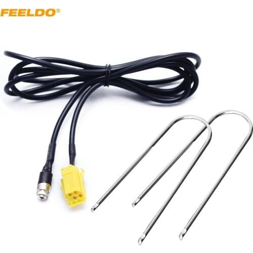 FEELDO 1Set Car ISO 6Pin to 3.5MM Jack Stereo Audio Aux Cable Adapter For Fiat Grande Punto Alfa 159 with 2pcs Key Tools #5734
