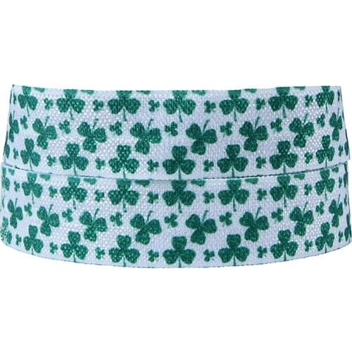 FLRA FOE (100yards/lot) Free shipping lucky leaves fold over elastic