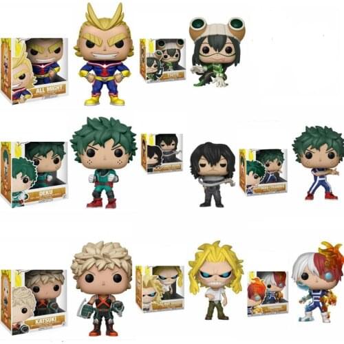 Anime My Hero Academia Character Deku & Katsuki & All Might & TODOROKI Tsuyu Cute Vinyl Figure Collection Model Toys