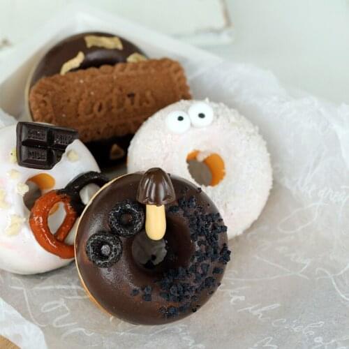 1Pc Simulation Dessert Artificial Kitchen תחפושת גלידה Fake Donuts Model реквизит для фотосъемки Photography Props Decoration