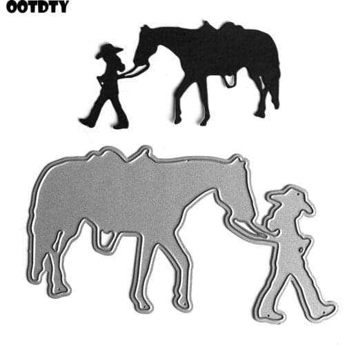 Cow Girl Boy Metal Cutting Dies Stencil Scrapbooking DIY Album Stamp Paper Card Embossing Decor Craft New Dies for 2021