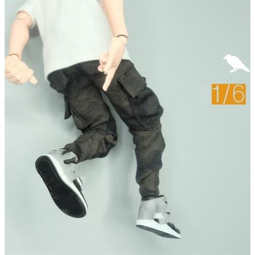 Hot Sales 1/6th Crowntoys Fashion Casual Loose Trouser Pants With Big Pocket For Usual 12inch Doll Action Collectable