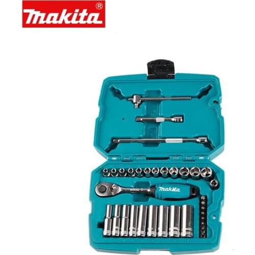 B-65567 Makita Ratchet Socket Wrench 1/4 "34 PCS 3/8" B-56673 23 PCS Set Multi Pull Rapid Repair Tool Auto Repair