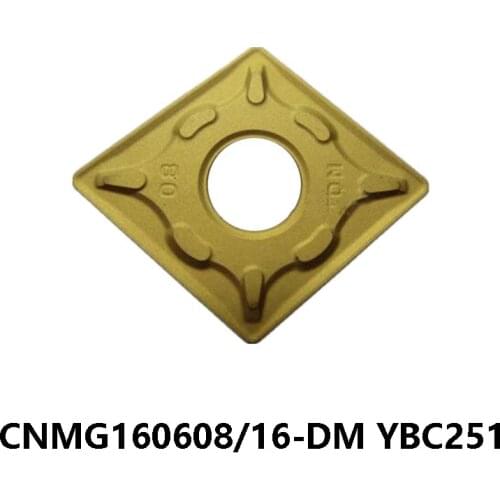 Original Carbide Inserts CNMG16 CNMG160608-DM CNMG160616-DM YBC251 Turning Tools CNMG 160608 160616 Lathe Cutter CNC Cutting