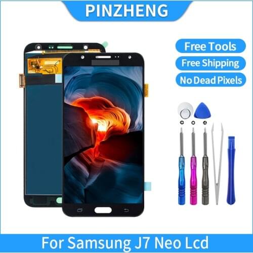 PINZHENG 100% Original LCD For Samsung Galaxy J7 Neo J701F J701M J701MT J701 LCD Display Touch Screen Assembly Replacement Parts