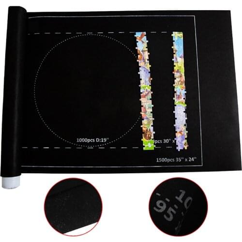 1pc 1000 Pieces Puzzle Accessories Portable Travel Storage bag Puzzles Mat Jigsaw Roll Mat Play mat Puzzles Blanket For Up to