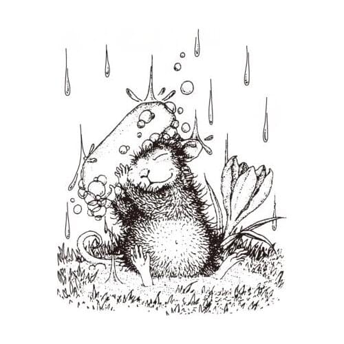 Cartoon mouse Transparent Clear Silicone Stamp/Seal for DIY scrapbooking/photo album Decorative clear stamp sheets A1805