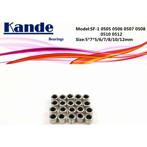 SF-1 0505 0506 0507 0508 0510 0512 Self Lubricating Sleeve 5x7x5 5x7x6 5x7x7 5x7x8 5x7x10 5x7x12 mm SF1 Kande Bearings