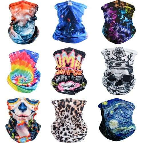 Summer Cycling Bandana Lightweight Ice Fishing Scarf Windproof Cycle Neck Gaiter Magic Scarf for Unisex