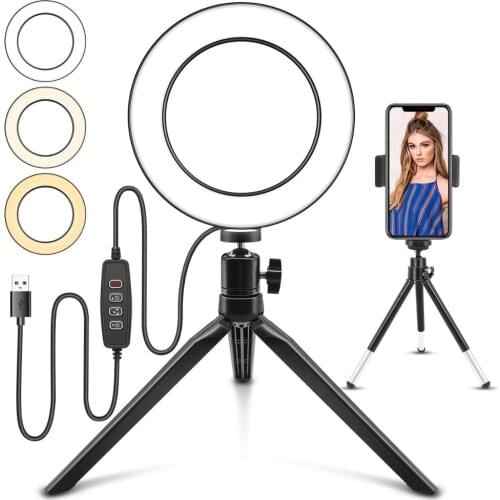 10.23 inch Photographic Lighting Dimmable Led Ring Light 3200-5500k Lamp Photo Studio Phone Video Beauty Makeup camera