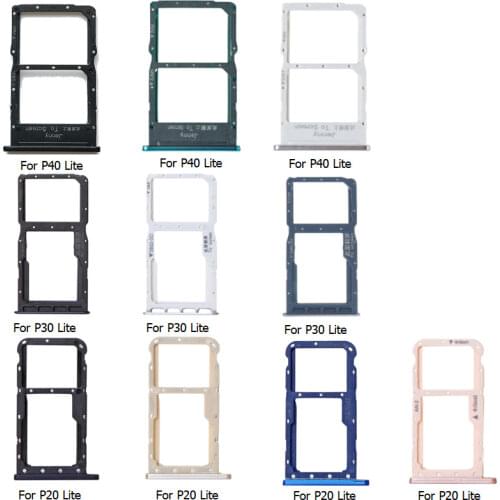 Replacement For Huawei P40 Lite SIM Card Tray Slot Holder Connector Container For Huawei Nova 6Se