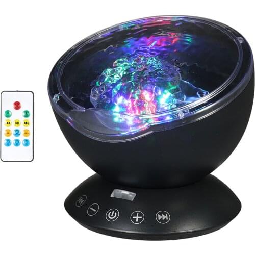 Star Projector Lamp Children Bedroom LED Night Light Baby Lamp Decor Music Player with 4 Hypnotic Musics & Remote Control