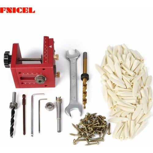 1Set Pocket Hole Drill Guide Dowel Jig Woodworking Joinery For Carpentry Kit