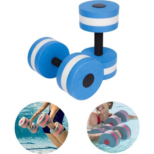 1Pc Automatic Floating Dumbbell EVA Foam Unisex Swimming Pool Aerobics Yoga Barbell Exercise Water Sport Dumbbells Fitness