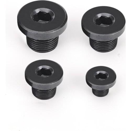 1pcs M16-M60 Male Carbon Steel End Plug Cap With Flange Hex Socket Hydraulic Water Steam Oil Gas