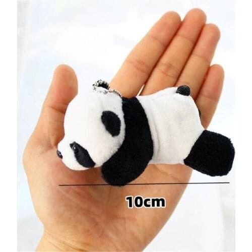 1Pcs New Cute Panda Plush toys Mini Holiday Gift Pendant Animal Stuffed Toy Christmas Gift For Girls&Boys&Childs HANDANWEIRAN